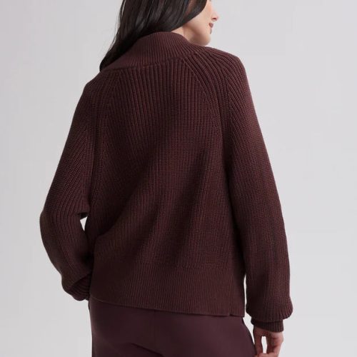 15bb386211ba770a629344a4eae87505e8ab3fba VAR02288 TESSA KNIT JACKET DEEP MAHOGANY 113